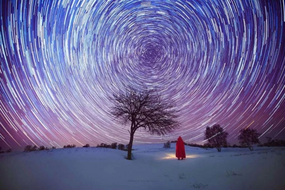 壩上的雪域星空竟浩瀚極美 這個冬天追逐超現(xiàn)實光影冬日銀裝素裹的壩上