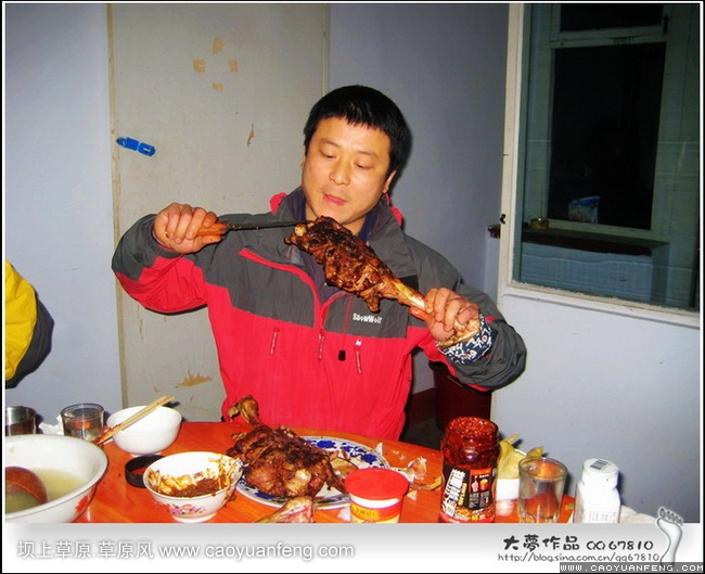 徒步穿越庫布其沙漠之 五一壩上