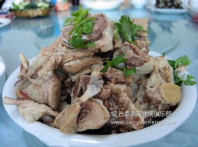 壩上手把羊肉,清燉制作,配合蘸料簡單好吃
